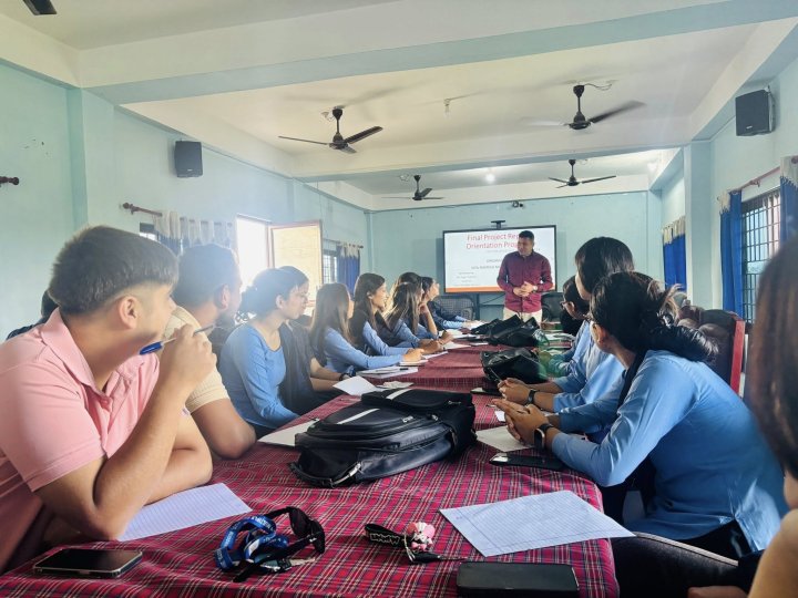 बिबिएस (BBS) चौथो वर्षका विद्यार्थीहरूका लागि फाइनल प्रोजेक्ट रिपोर्ट सम्बन्धी अभिमुखीकरण कार्यक्रम
