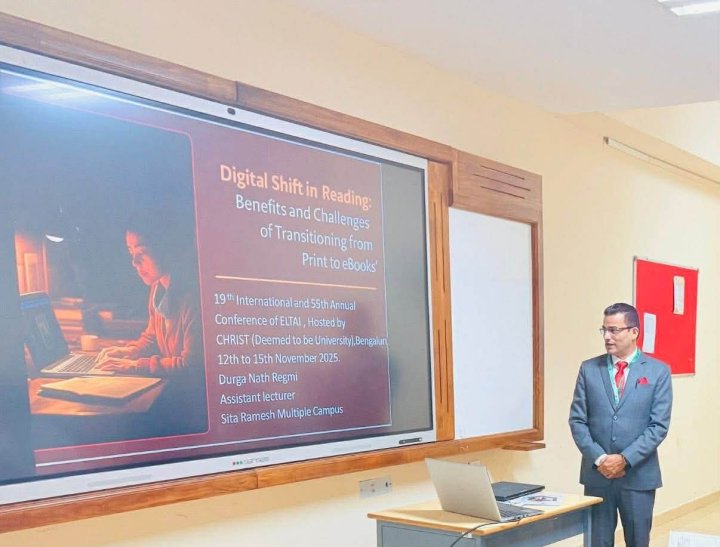 Congratulations to Mr. Durganath Regmi on his successful presentation of two research papers at prestigious international conferences.